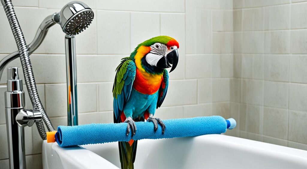 parrot bathroom safety