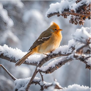 care birds in winter